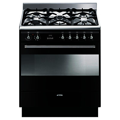 Smeg SUK81MBL8 Dual Fuel Range Cooker, Black